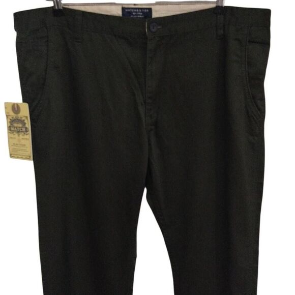 Match & Stick Men's Pants, Dark Green, Size 40x32 NWT - Picture 3 of 13